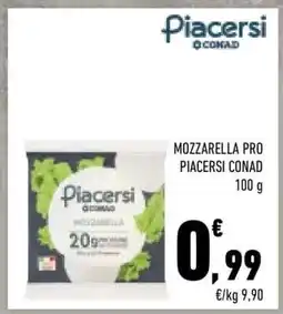 Conad City MOZZARELLA PRO PIACERSI CONAD offerta