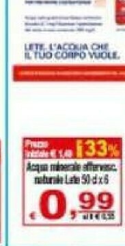 CTS Supermercati Acqua offerta