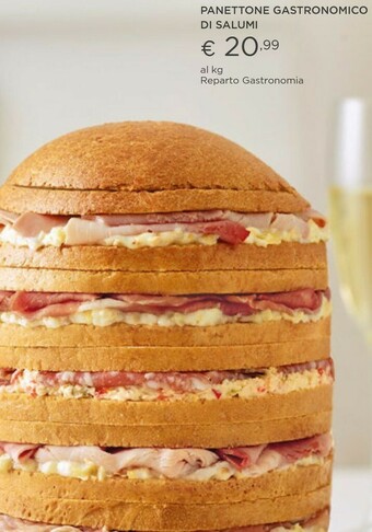 Panettone gastronomico di salumi