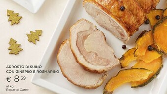 Arrosto di suino con ginepro e rosmarino