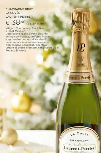 Esselunga La cuvee champagne brut laurent-perrier offerta