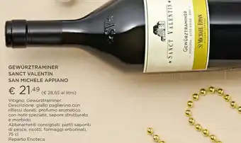 Esselunga St. michael-eppan chardonnay sanct valentin 2018 vino 0,75 l varietale bianco secco offerta