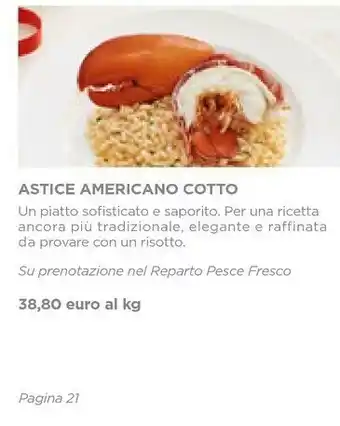 Astice americano cotto