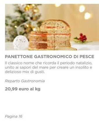 Esselunga Panettone gastronomico di pesce offerta