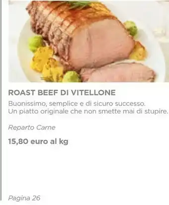 Roast beef di vitellone