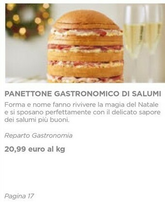 Esselunga Panettone gastronomico di salumi offerta