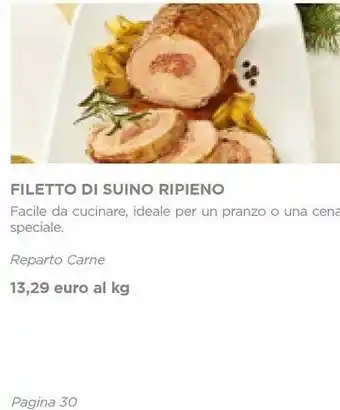 Esselunga Filetto di suino ripieno offerta