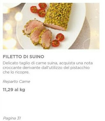 Esselunga Filetto di suino offerta