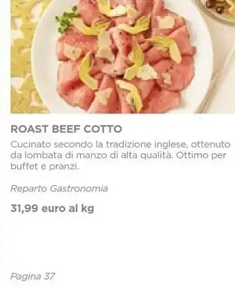 Esselunga Roast beef cotto offerta