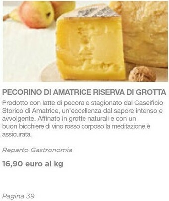 Pecorino di amatrice riserva di grotta