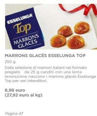 Esselunga Marrons glacés esselunga top offerta