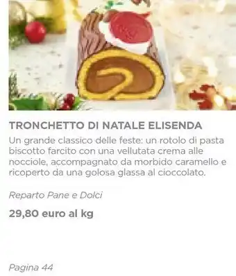 Esselunga Elisenda tronchetto di natale offerta