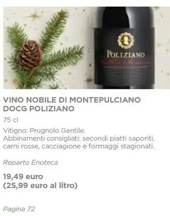Esselunga Poliziano vino nobile di montepulciano docg offerta