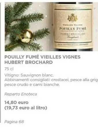 Esselunga Pouilly fume vieiles vignes hubert brochard offerta