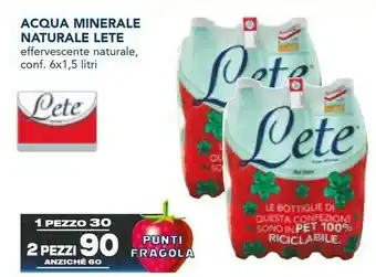 Esselunga Acqua minerale effervescente naturale offerta