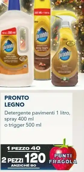 Esselunga Pronto legno detergente pavimenti 1 litro offerta