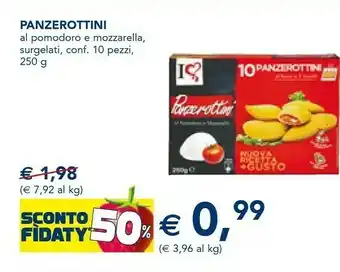 Esselunga Panzerottini al pomodoro e mozzarella 250 g offerta