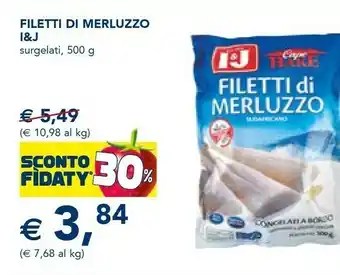 Esselunga Filetti di merluzzo 500 g offerta