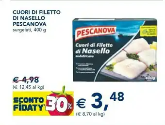 Esselunga Cuori di filetto di nasello 400 g(ml) offerta