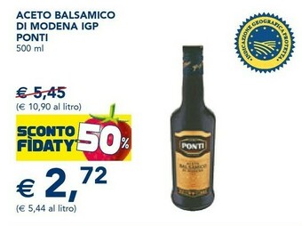 Esselunga Aceto balsamico di modena igp 500 g(ml) offerta