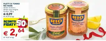 Esselunga Filetti di tonno all'olio di oliva i lavorati a mano 180 g(ml) offerta