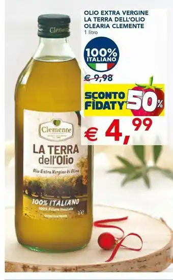 Esselunga Olio extra vergine di oliva la terra dell'olio 1000 g(ml) offerta