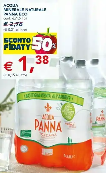 Esselunga Acqua minerale naturale 1500 g(ml) offerta