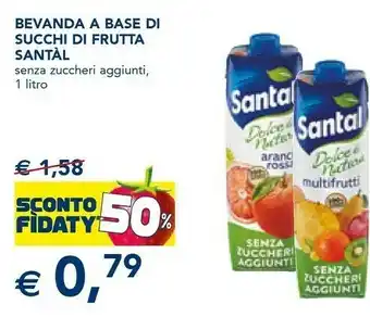 Esselunga 100% frutta arancia rossa e succo d'uva 1000 g(ml) offerta