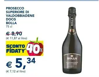 Esselunga Bolla - valdobbiadene prosecco superiore docg 750 g(ml) offerta