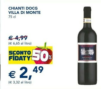 Esselunga Villa di monte chianti dog offerta