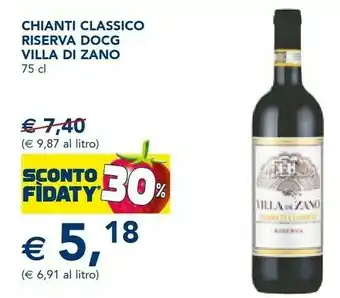Esselunga Villa di zano chianti classico riserva docg offerta