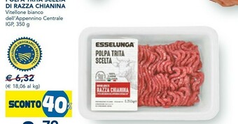 Esselunga Esselunga polpa trita scelta di razza piemontese 350 g offerta