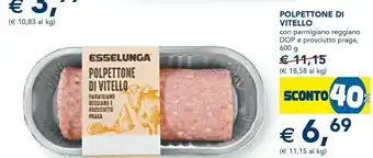 Esselunga Esselunga polpettone di vitello 600 g offerta