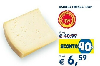 Esselunga Asiago fresco dop offerta