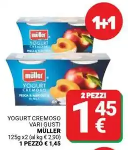Supermercati Gulliver Yogurt cremoso vari gusti MÜLLER offerta