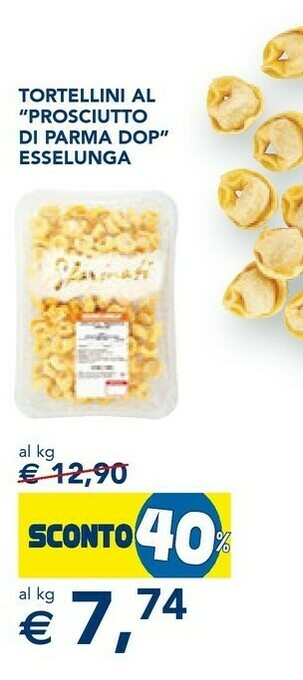 Esselunga Esselunga - tortellini al prosciutto di parma dop offerta