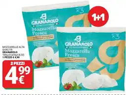 Supermercati Gulliver Mozzarelle alta qualità GRANAROLO offerta