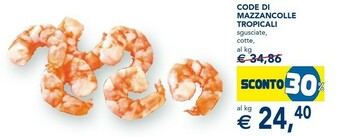 Esselunga Code di mazzancolle tropicali offerta