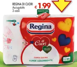 Despar REGINA DI CUORI Asciugatutto 3 rotoli offerta