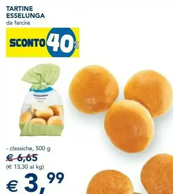 Esselunga Esselunga tartine classiche 500 g offerta