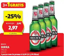 ALDI Beck's birra offerta