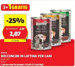 ALDI Romeo bocconcini in lattina per cani offerta