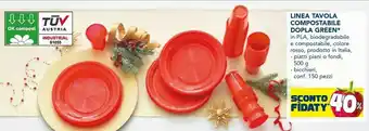 Esselunga Linea tavola compostabile 150 pezzi offerta