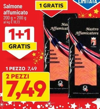 DPiù Salmone affumicato 200 g offerta
