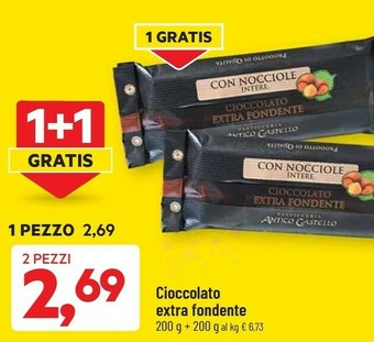 DPiù Cioccolato extra fondente offerta