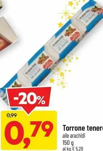DPiù Torrone tenero alle arachidi 150 g offerta