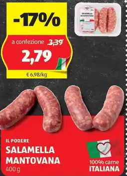 ALDI Il podere salamella mantovana offerta
