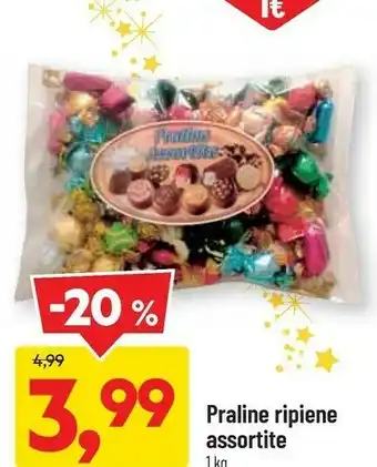 DPiù Praline ripiene assortite 1 kg offerta