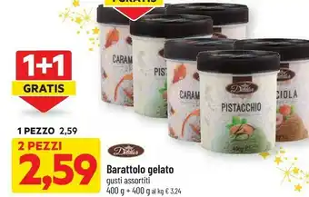 DPiù Barattolo gelato 800 g offerta
