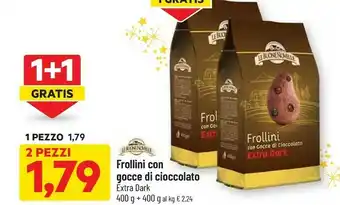 DPiù Frollini con gocce di cioccolato offerta